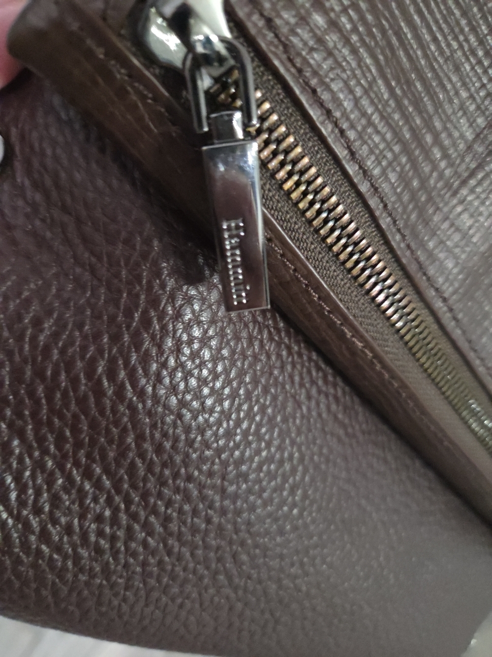 Hammitt Brown Leather VIP Medium Crossbody with Gunmetal Stud Accents - Picture 7 of 13